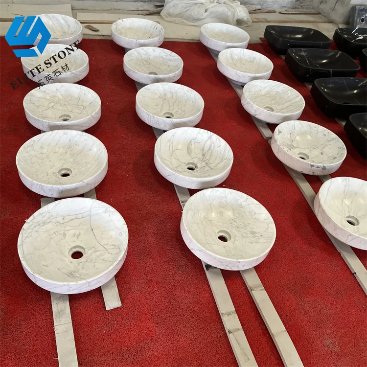 Black Marble Stone Sink Hand Wash Basin