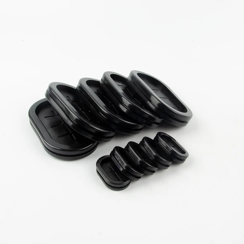 Oval Blanking Grommets Rubber Closed Blind Plug Bung Cable Wiring Protect Bushes