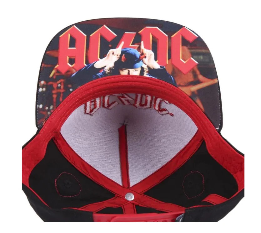 Custom Embroidery 5 Panel Devil Horn Snapback Hat and Cap