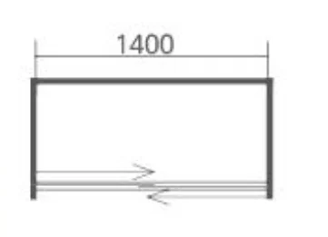 Luxury Rose Golden Stainless Steel With Frame Aqua Glass Sliding Shower Door