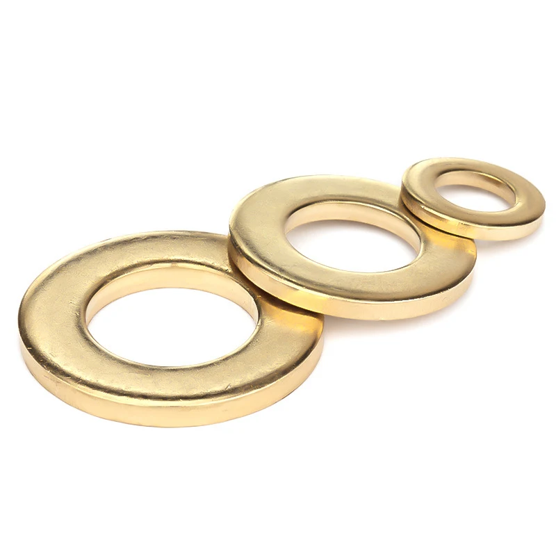 Large flat gasket brass screw copper ring seal washer M2 ~ M33 metal retaining