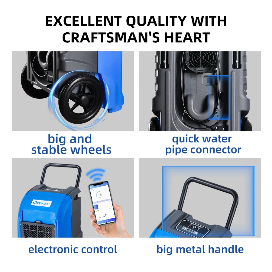DY-65L economical commercial humidity removing machine 65L air purifier industrial dehumidifier