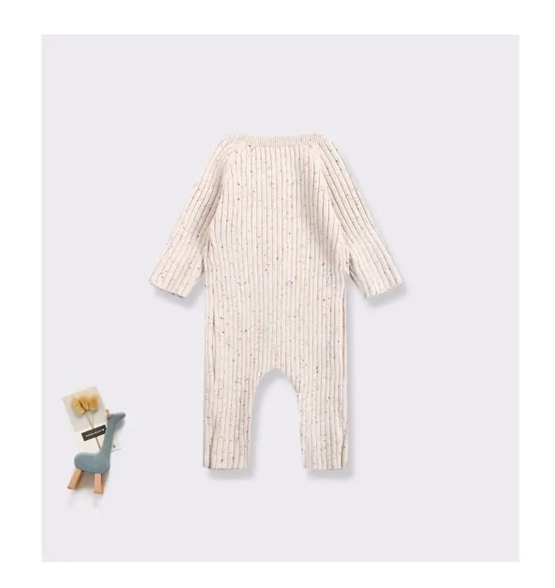 Hot-selling colorful speckle natural cotton soft comfortable onesies baby clothes knitting