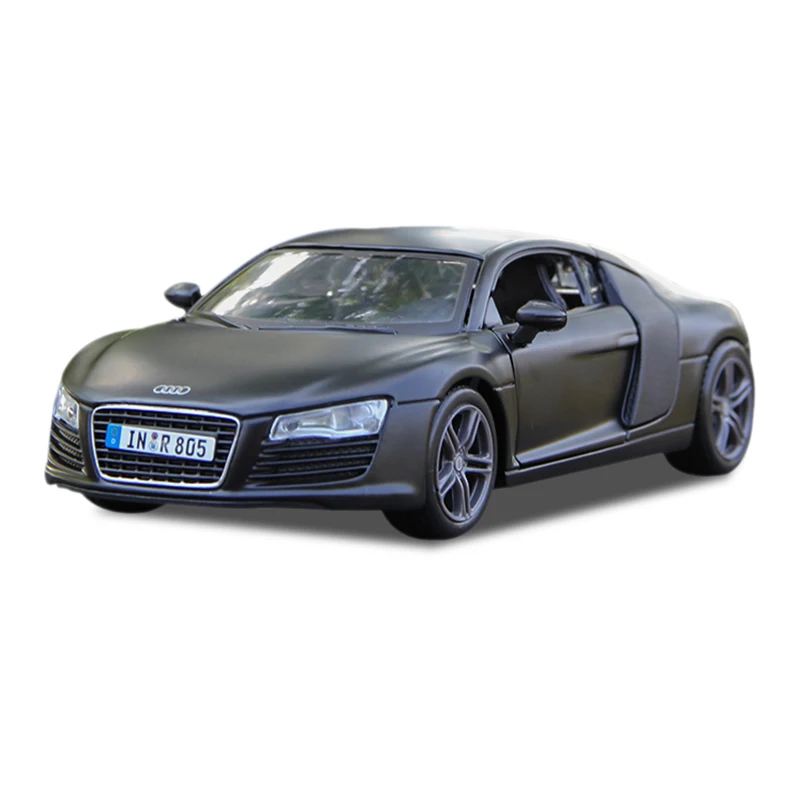 Модель автомобиля Maisto 1:24 Audi R8 R8 V8 имитация литых игрушечных транспортных средств коллекционные подарки для хобби статический литой голос