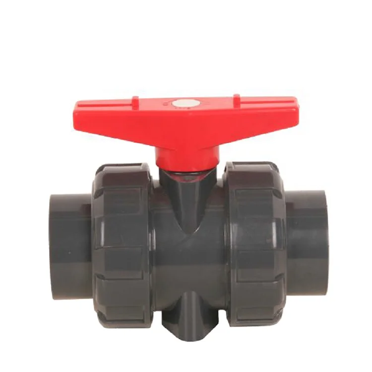 PVC water flow valve valvula de agua plumbing material manual handle pvc ball valve