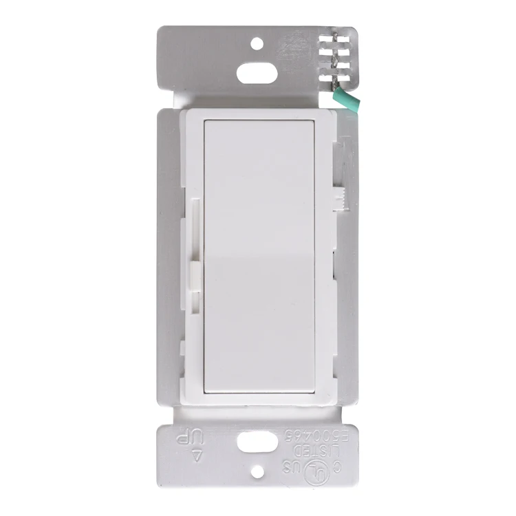 
Wall Dimmer switch White slide dimmer single pole 3-way for home 