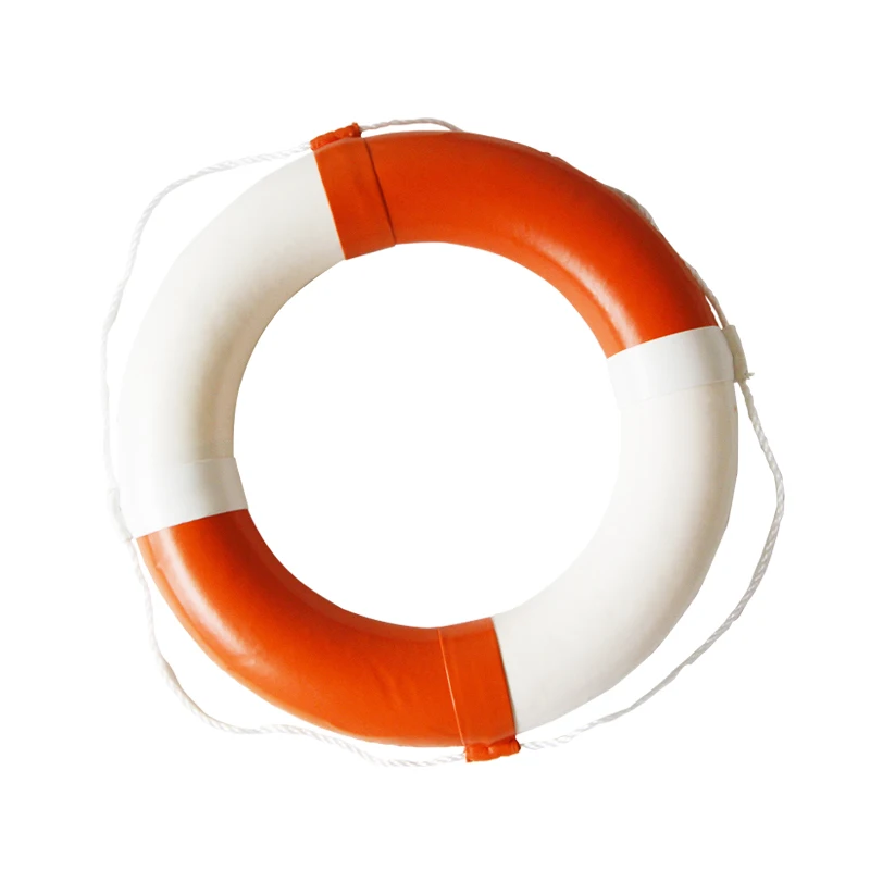 Cheap Customizable Logo Orange Brown PU swimming pools Life Buoy for Water Sports