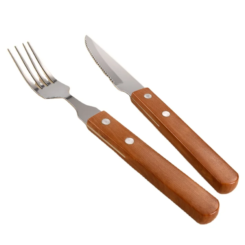 modern tableware stainless steel cutlery set stainless steel tableware 2 pcs for kitchen dinnerware
