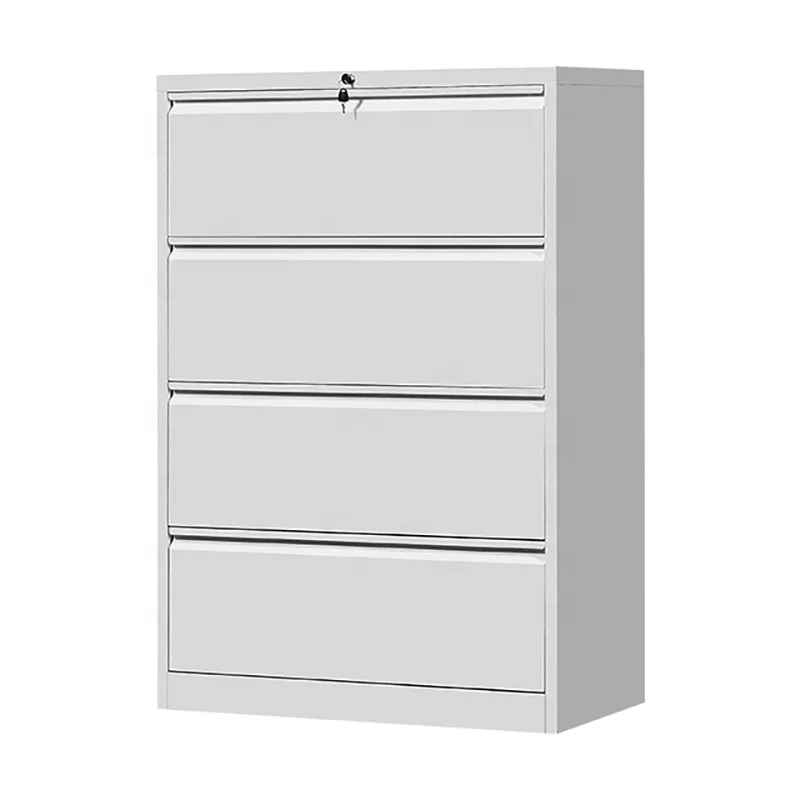 lateral 4 drawer filing storage metal office furniture cabinet for sale