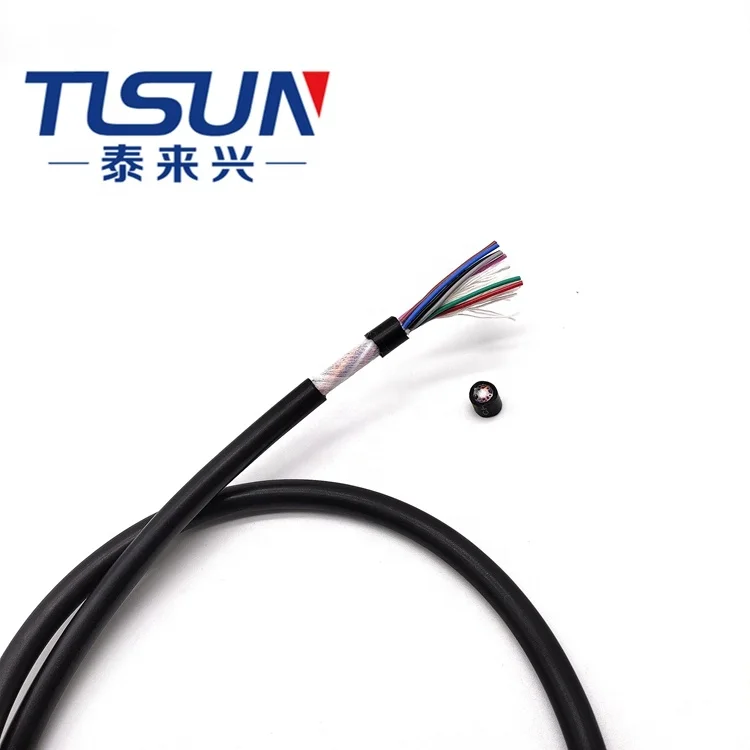Сертификация CE кабель PUR-HF-YY 10 ядер 0.2mm2 высокий гибкий Цепной управления