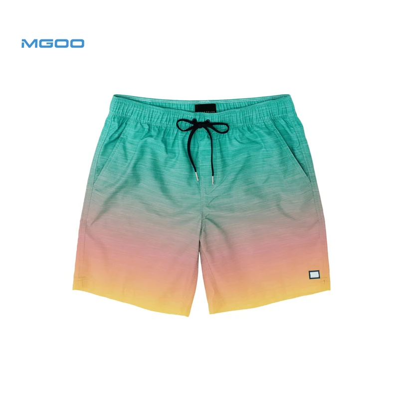 MGOO ECO Friendly Polyester Spandex Stretch Mens Swimwear and Beachwear