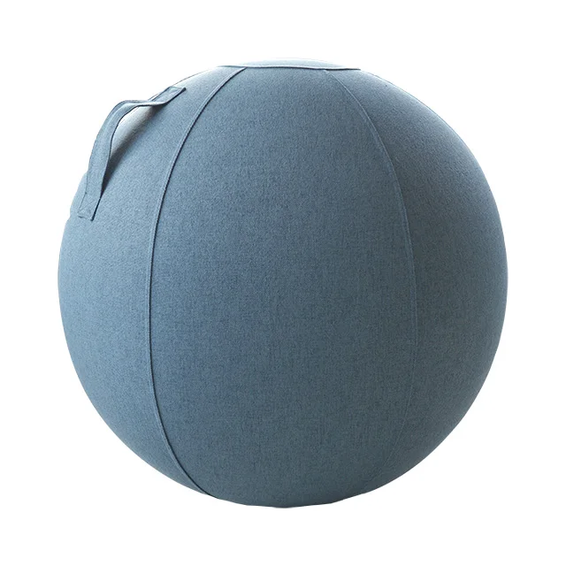 Hot Selling Eco Friendly Washable Pilates Sitting Gym Ball Slipcover Exercise Yoga Ball Cover with Handle
