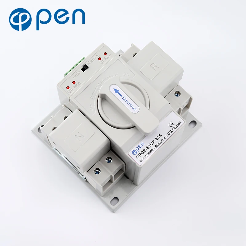 ATS 3P 4P auto transfer switch dual power automatic 63 apm 3 phase changeover switch