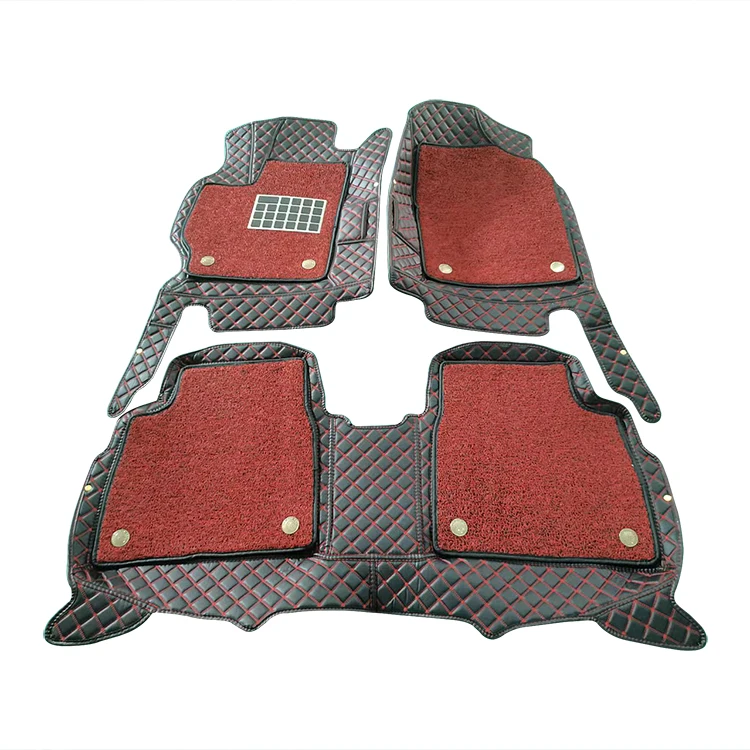 High Quality Factory Price Luxury Leather Diamond Custom Car Mat Waterproof Anti-slip 9d 7d Car Floor Mats