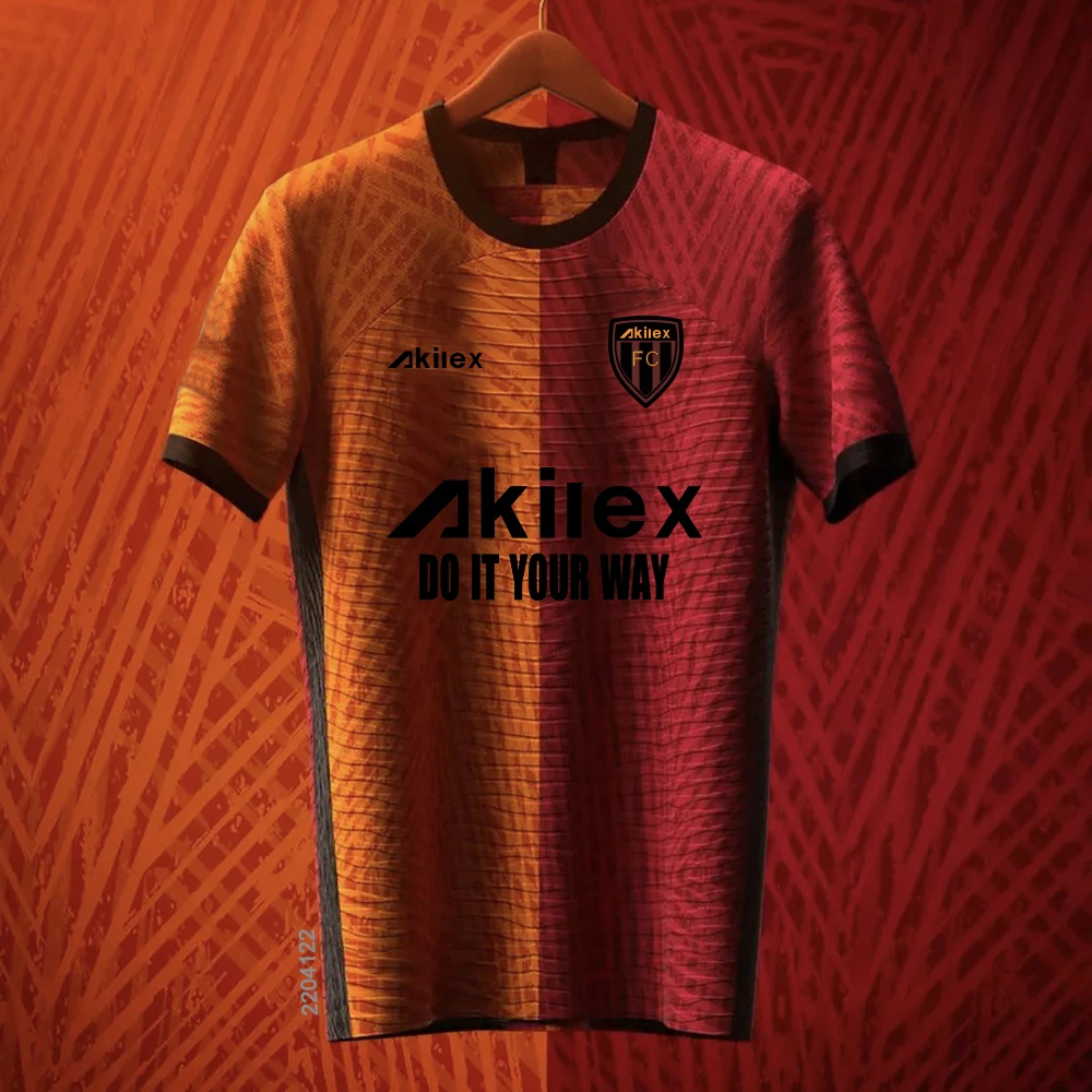 Sublimation Fluorescent Printed  Customize Breathable Soccer Shirt Top Football Jersey Football Jersey Custom