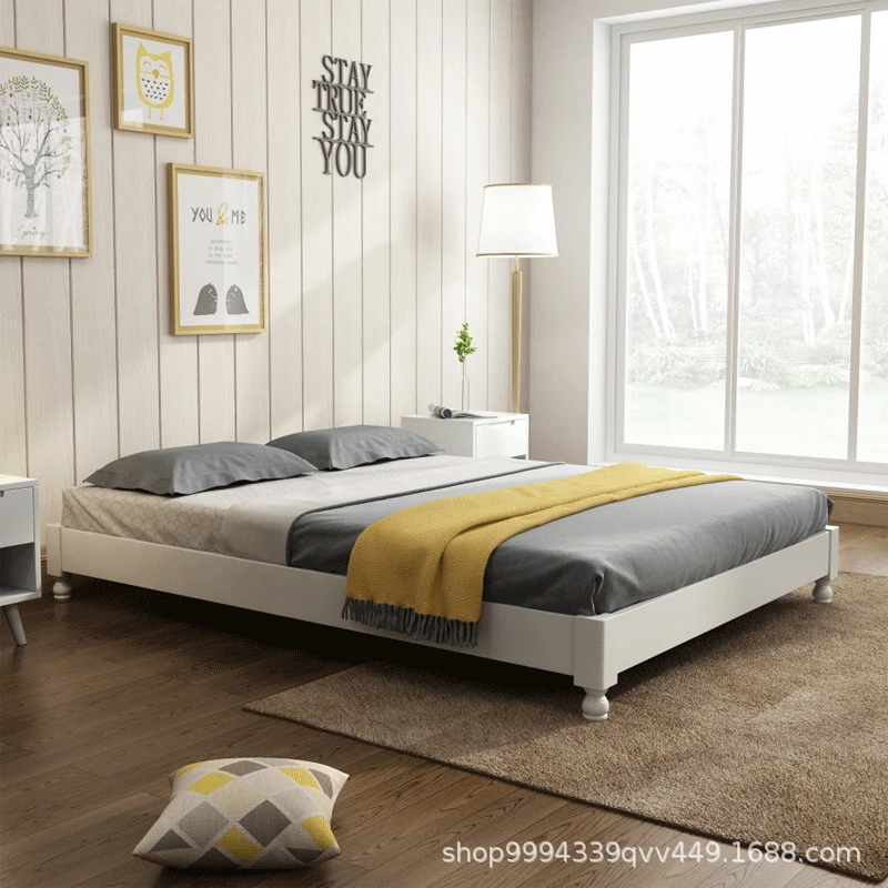 High Quality Solid Wood  Queen Size Bed Bedroom Furniture Modern Bedroom Sets Wooden Storage Beds for Hotel