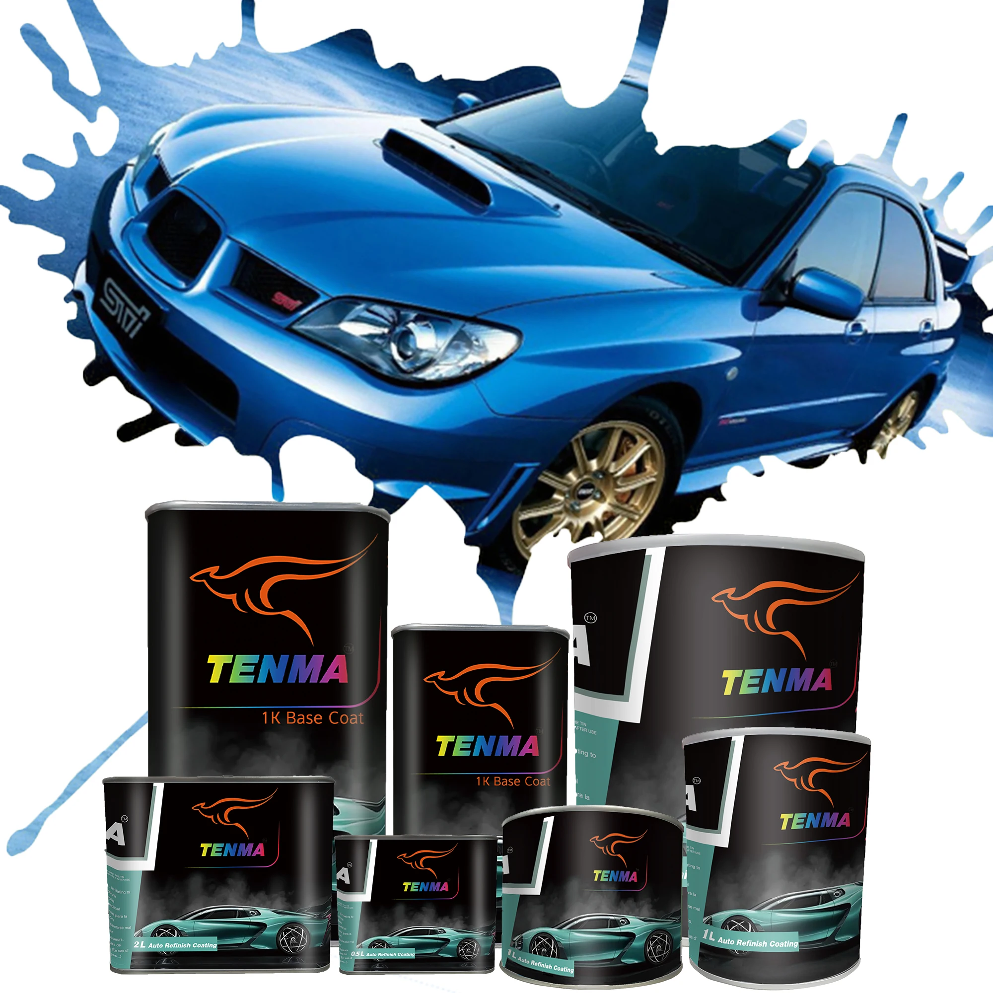 Automotive Paint Supplies Car  Auto Refinish Paint 2021 Acrylic 1K/2K Car Repair Paint TENMA