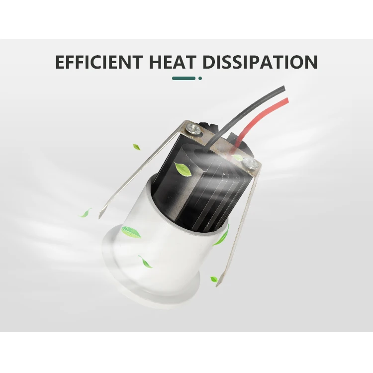 Easy Installation Indoor Lighting Aluminum 3watt Recessed Round Cabinet Ceiling Led Spotlight