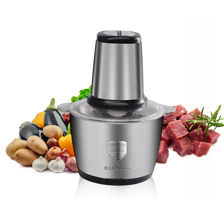 3l Capacity Electric Meat Grinder Household Multifunctional Stainless Steel Large Capacity Fully Automatic Cooking Machine