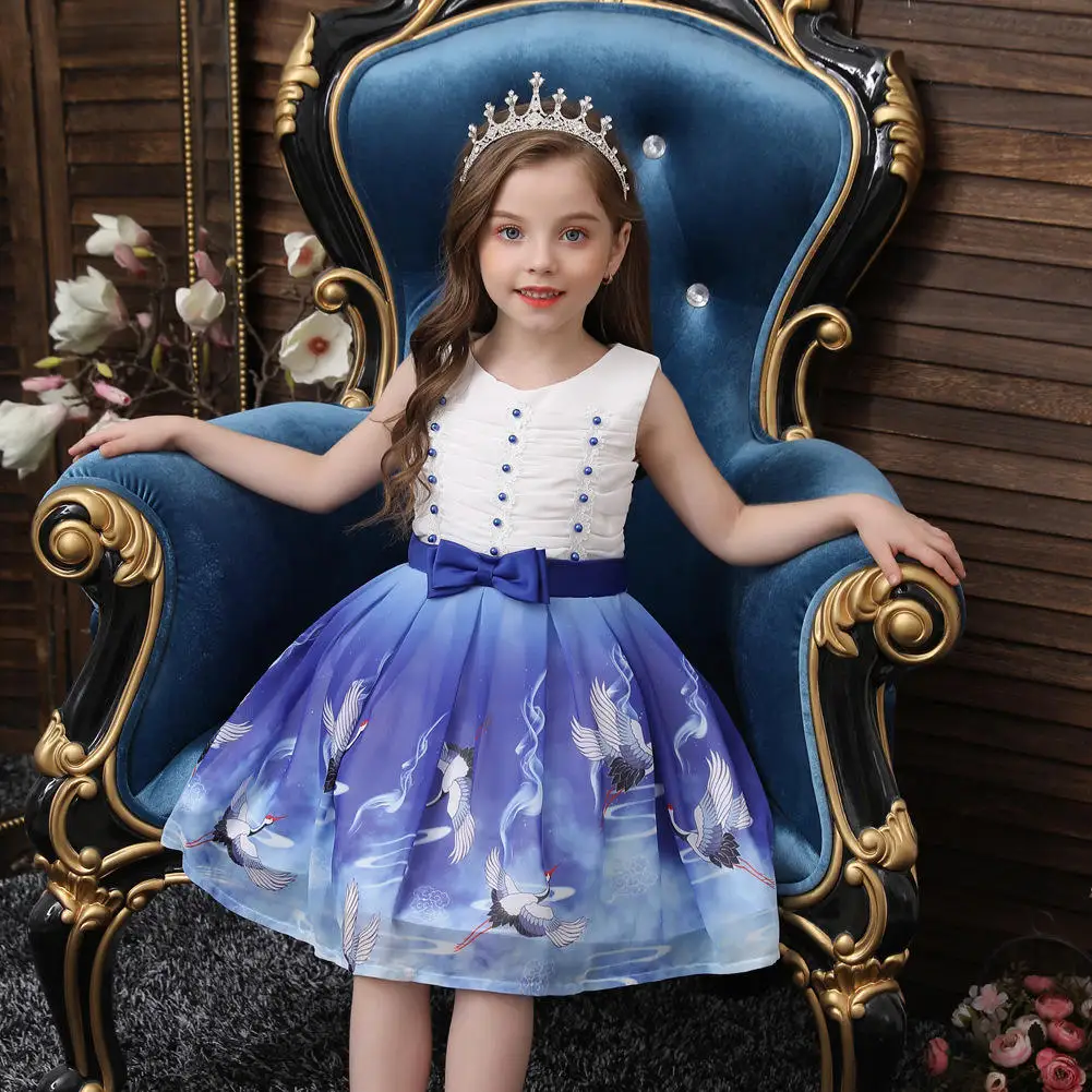 Sustainable fashion durable high quality girls kid dresses for birthday party