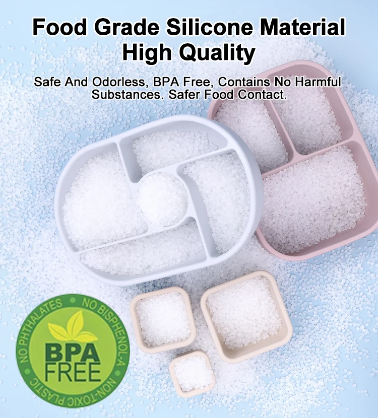 Wholesale Custom Bpa Free Food Grade Silicone Food Containers Collapsible Kids Lunch Box Stainless Steel Bento Box For School