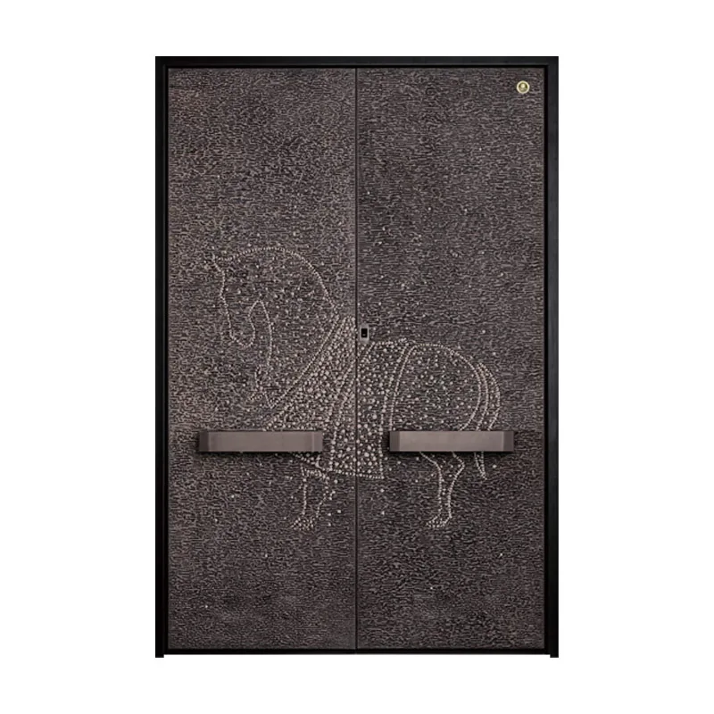 China manufacturer durable European security entrance doors steel