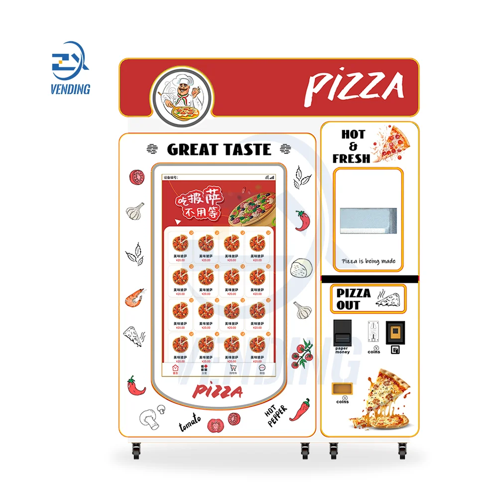 frozen pizza vending machine full automatic 2024 pizza cone maker machine industrial