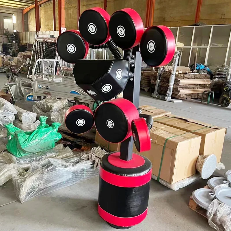 Full Standing Punching Bag Height Adjustable Training kicking master boxing punch target boxing machine With 12 Target Pads
