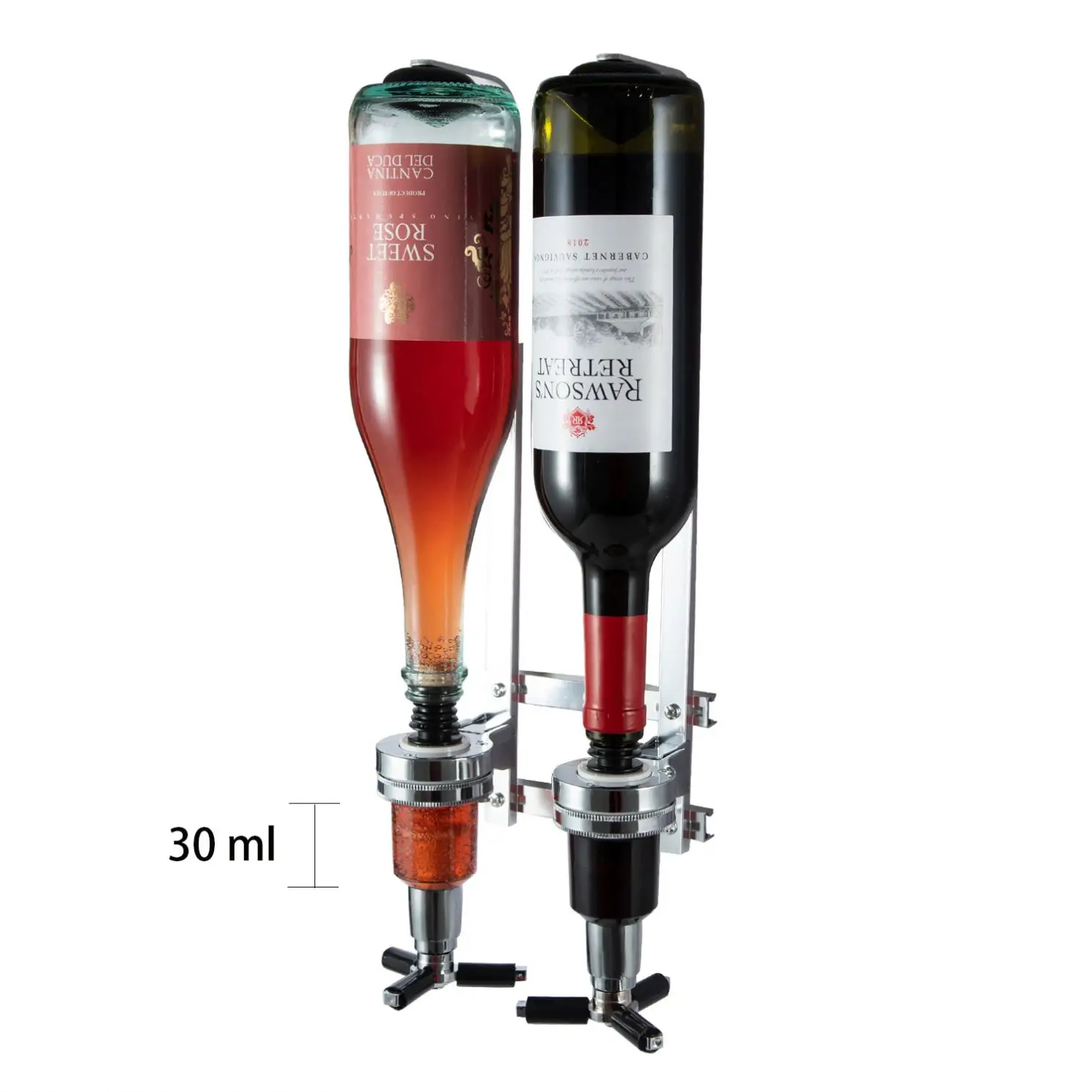 2 вертикальный бутылки выстрел Домашняя вечеринка ликера Drink Wine пивная бочка для сока с стойка для стойки