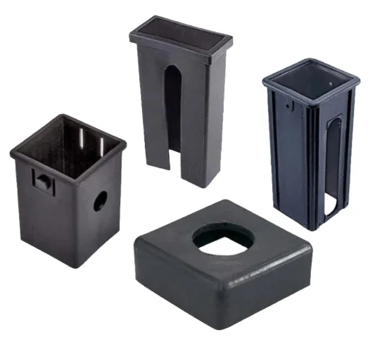 Fitness equipment accessories gym hollow variable diameter plastic square tube slide sleeve isolation hollow sleeve bushing