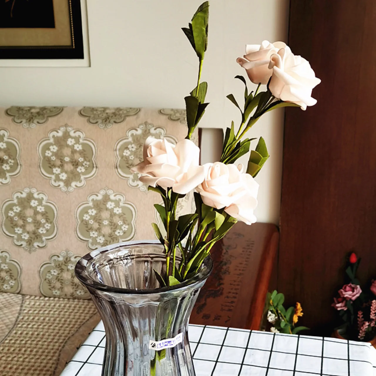 European multi-headed crimped bouquet wedding decoration living room home photography artificial simulation flowers