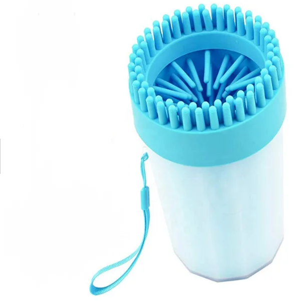 Portable Premium Dogs Cleaning Brush Cup with Rope, Soft Silicone Cats Pet Grooming Muddy Paws