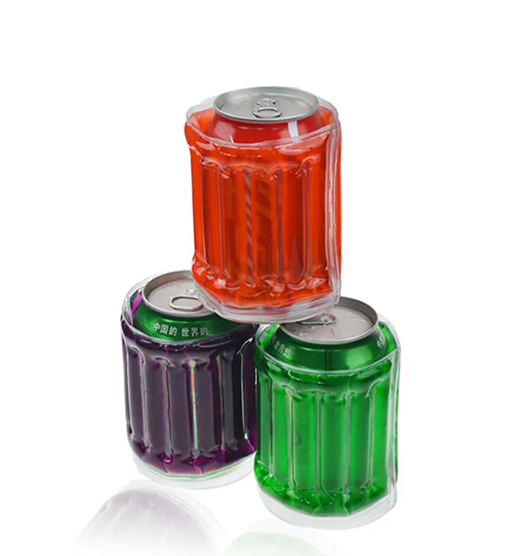 MSDS Approved Xiamen Custom Ice gel pack PVC Can bottle wine cooler bag