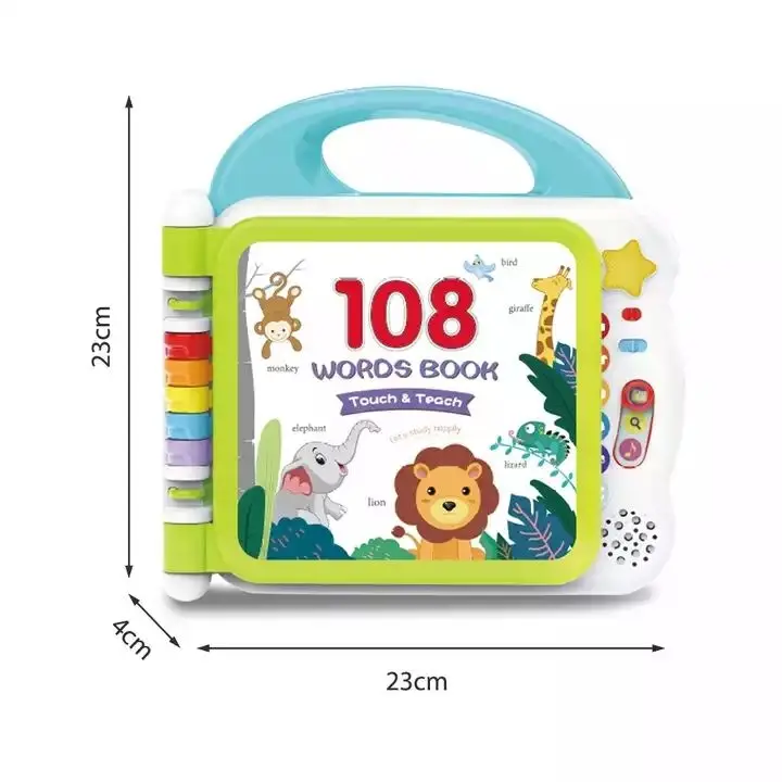 Early Education Kids 108 Words Book Learning Machine Books Touch&Learn with 3 Learning Modes Kids Books gift with Music Sound