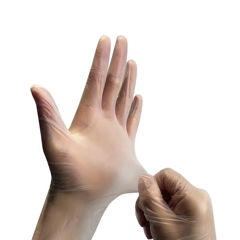 GMC Cheap Clear PVC Gloves  Vinyl Gloves 100 Pcs Latex Free Powder Free  Disposable Vinyl Gloves