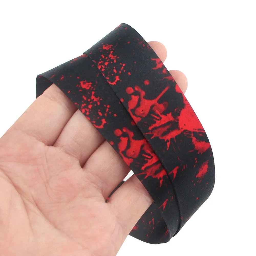 Halloween Customs Blood Cell Phone Neck Rope Lanyard Heat Transfer Printed Lanyard Key Chain Lanyard Anti-drop Keychain