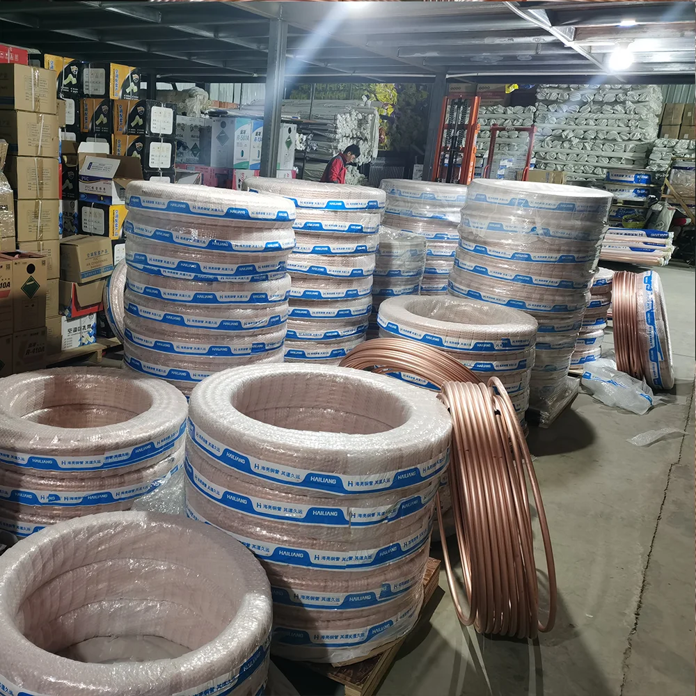 High Quality Easy To Shape C10200 C11000 C12000 C12203 Soft Annealed Red Copper Pipe Tube For Refrigeration