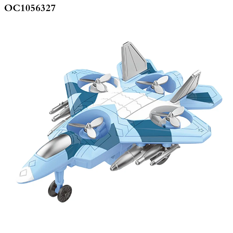 Low price model plastic sliding small friction power plane toy for kids boys