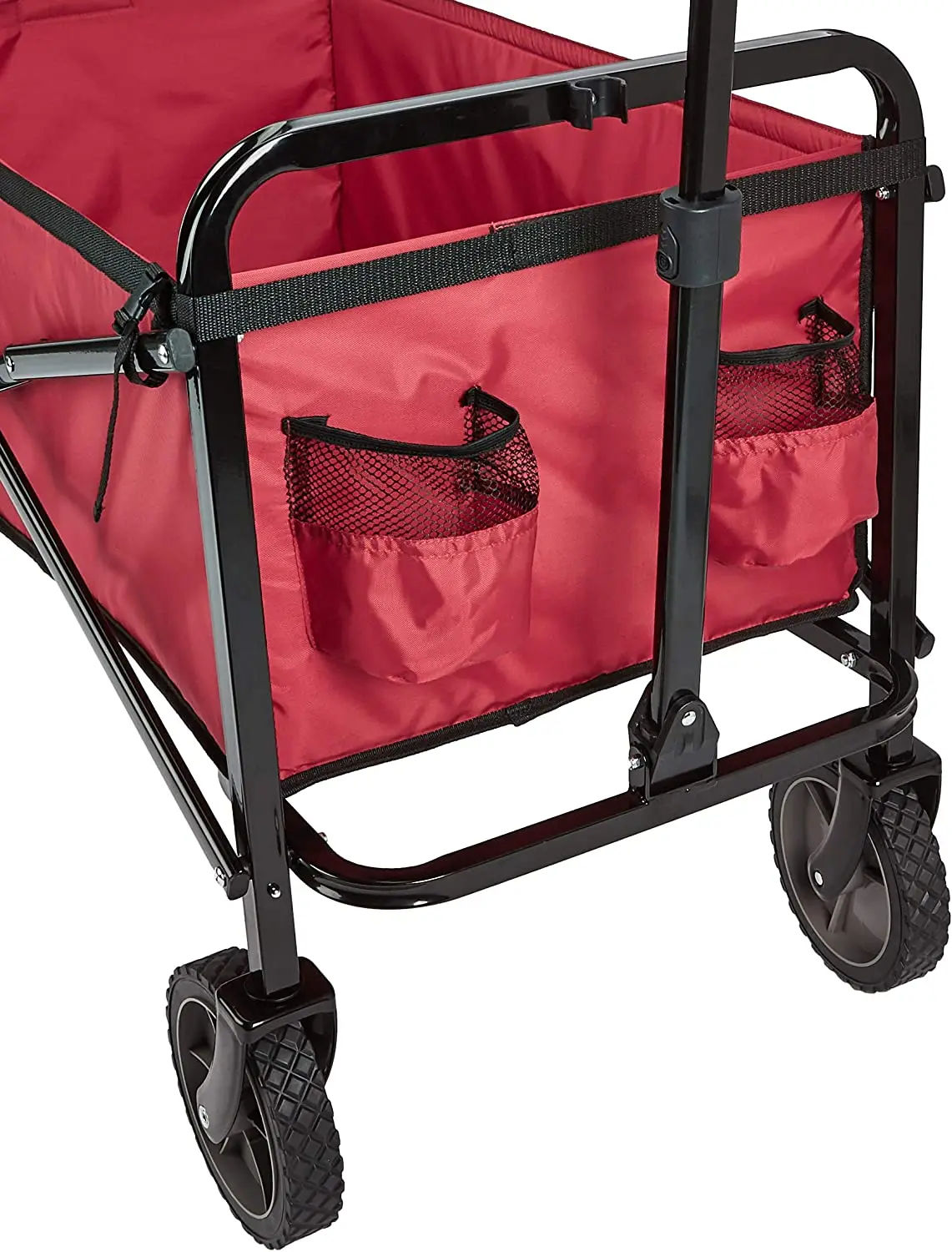 Multifunctional Folding Wagon Outdoor large capacity trolley,Heavy duty transport cart with four wheels