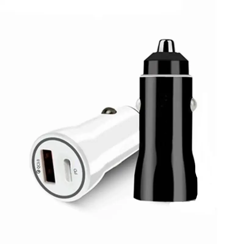 38W Dual USB Type C Car Charger For iPhone15 14 13 12 Pro X Xiaomi Samsung Car Adapter Charger
