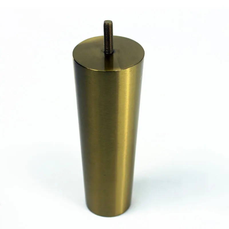 Metal Corner Chrome Iron Hardware Sofa Leg y Shaped Screw In Bed Legs Stainless Steel Golden Sofa Legs