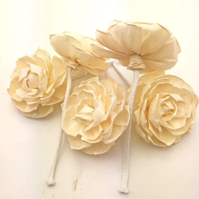 8.5cm 2021 New  Handmade Natural Rose Sola Flower Diffuser for Home fragrance
