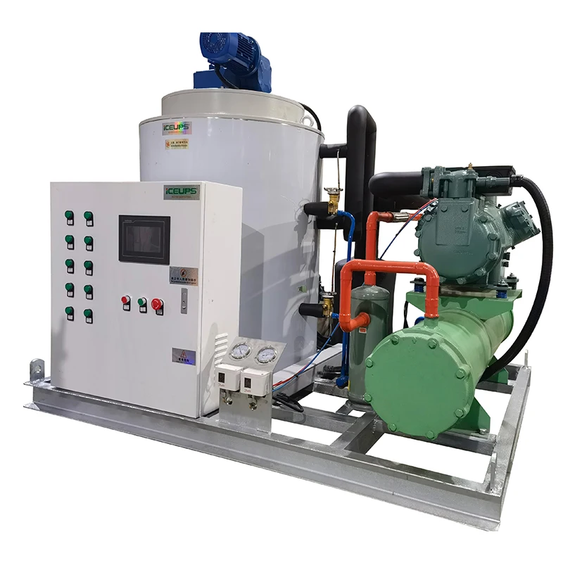 China Cheap Ice Maker 5 Ton Flake Ice Machines Industrial Ice Making Machine Flake For Chemical Dyes Biological Research Etc