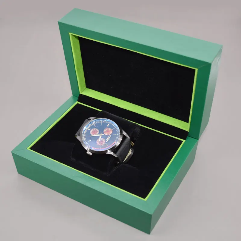 Роскошный высококачественный индивидуальный логотип зеленая искусственная кожа картон подарочная упаковка одинарная коробка для