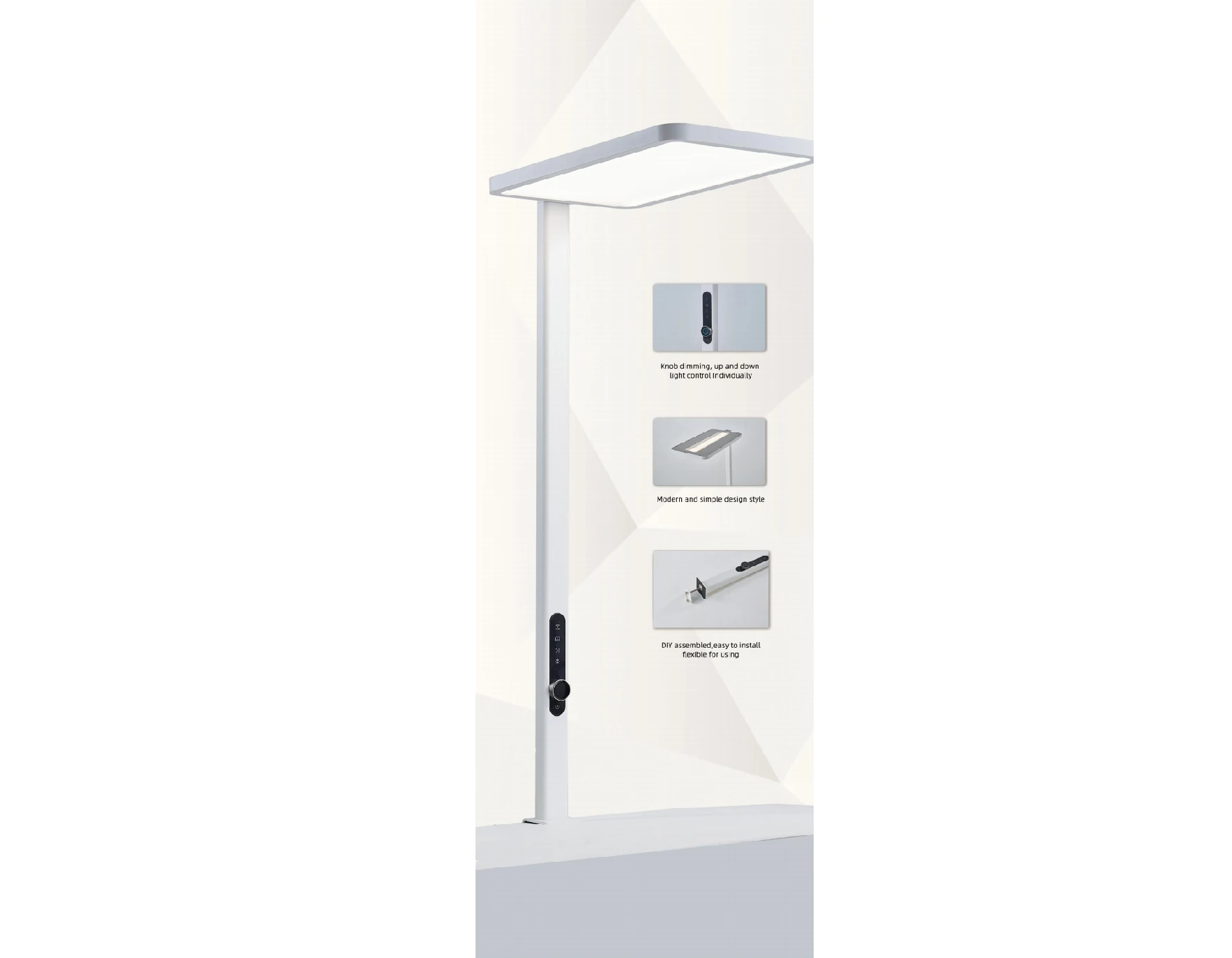 MOQ500 HHH высококачественный энергосберегающий черно-белый металлический декоративный светильник для защиты глаз напольный