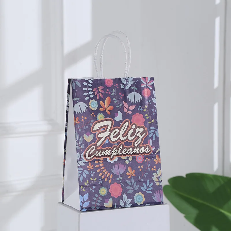 paper gift bag wholesale Spanish birthday gift bag candy packaging handbag