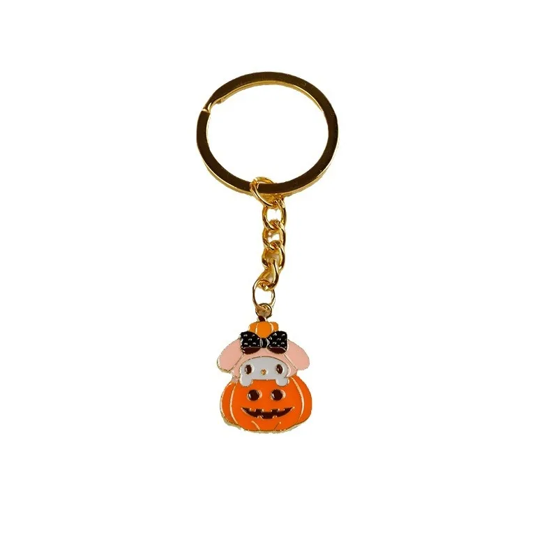 Wholesale Halloween pumpkin cool little couple mobile phone lanyard U disk anti-loss headphones bag hanging ornaments