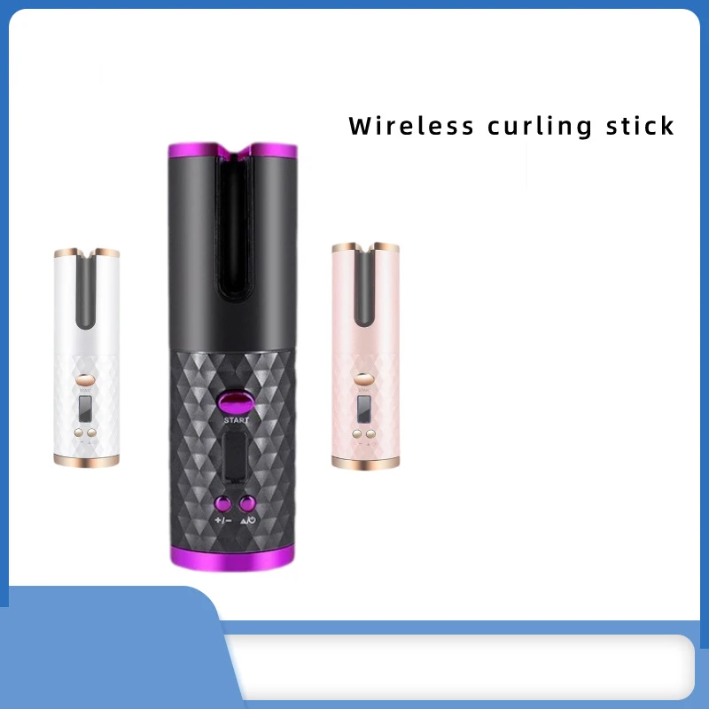 Amazo  hot selling 2 in 1 hot comb straightener curler tools set usb ceramic mini  portable hair straightener curling iron