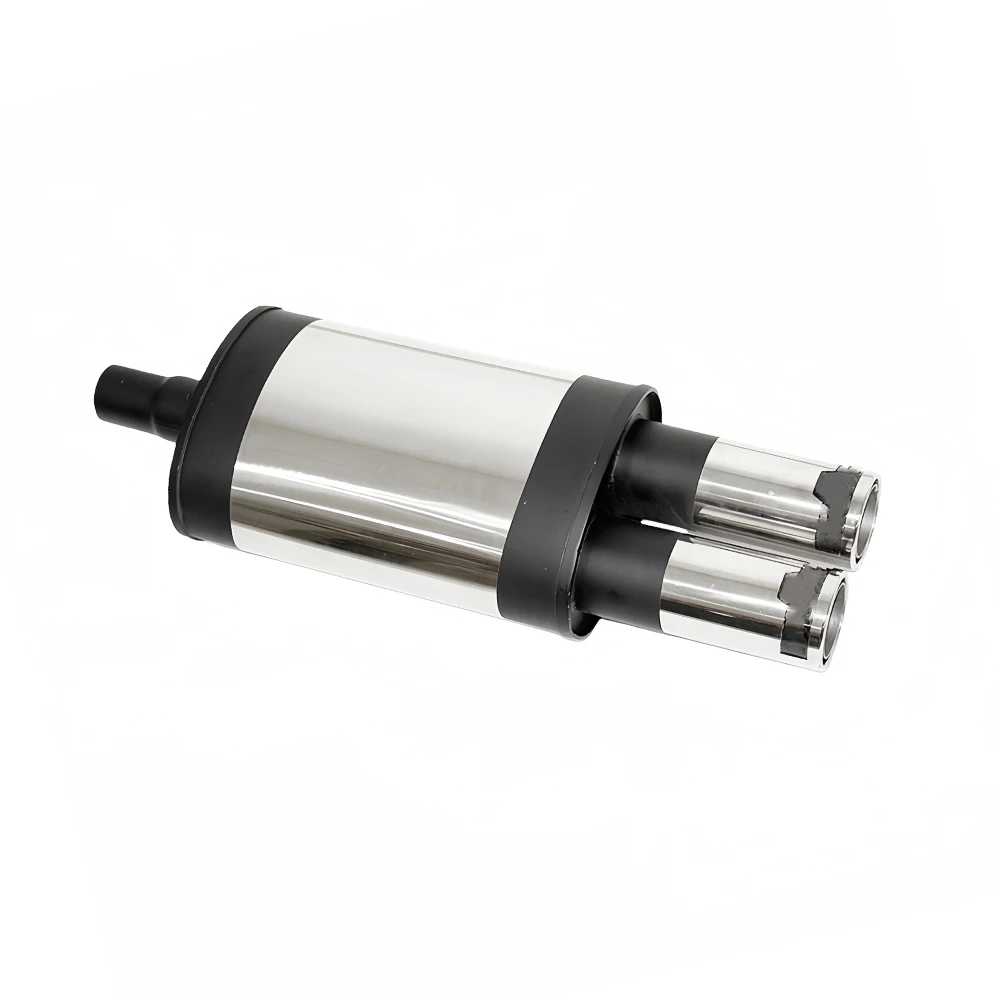 SQS High-QualityUniversal Stainless Steel Exhaust Drum Muffler Silencer Exhaust pipe tailpipe tail throat