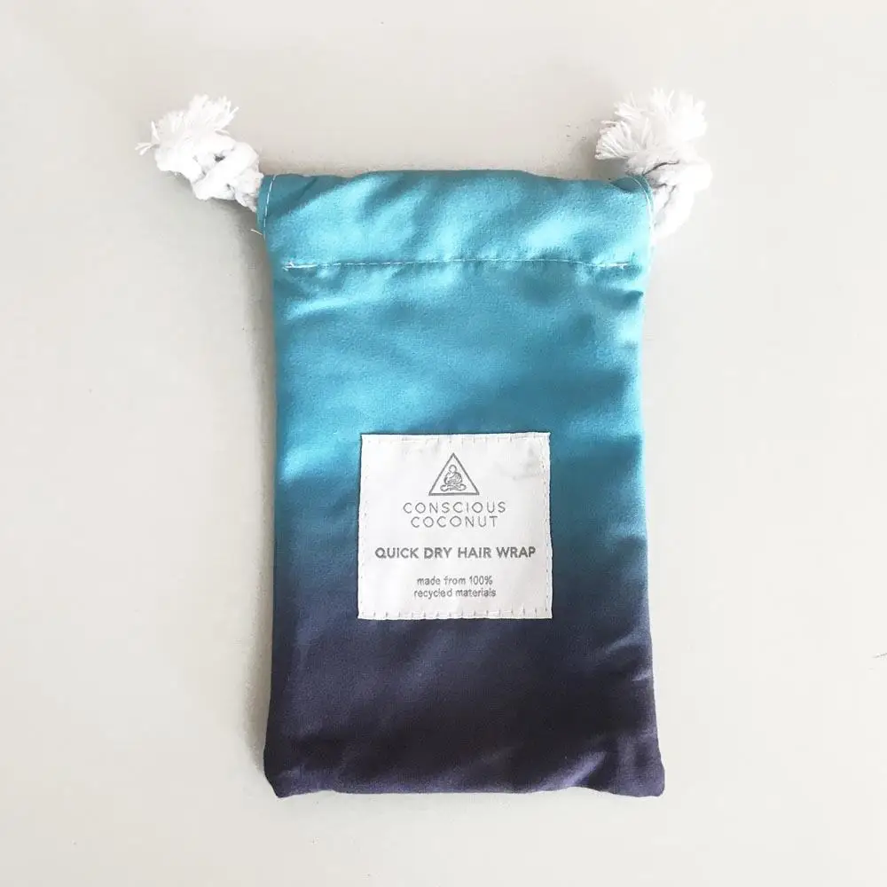 pack large microfiber suede bath dry hair towel wrap